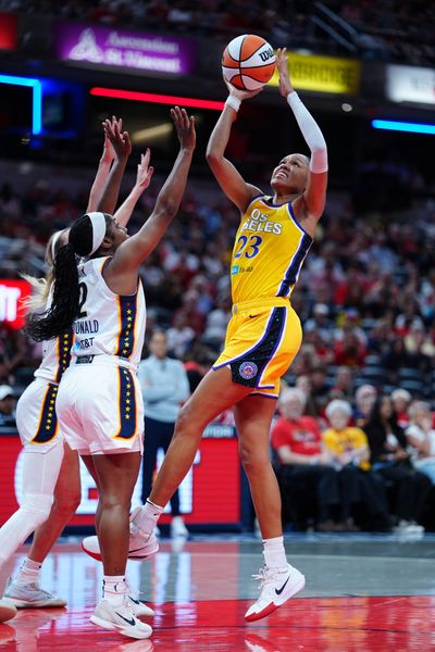Fever Hold Off Sparks Behind Clark’s Double-Double